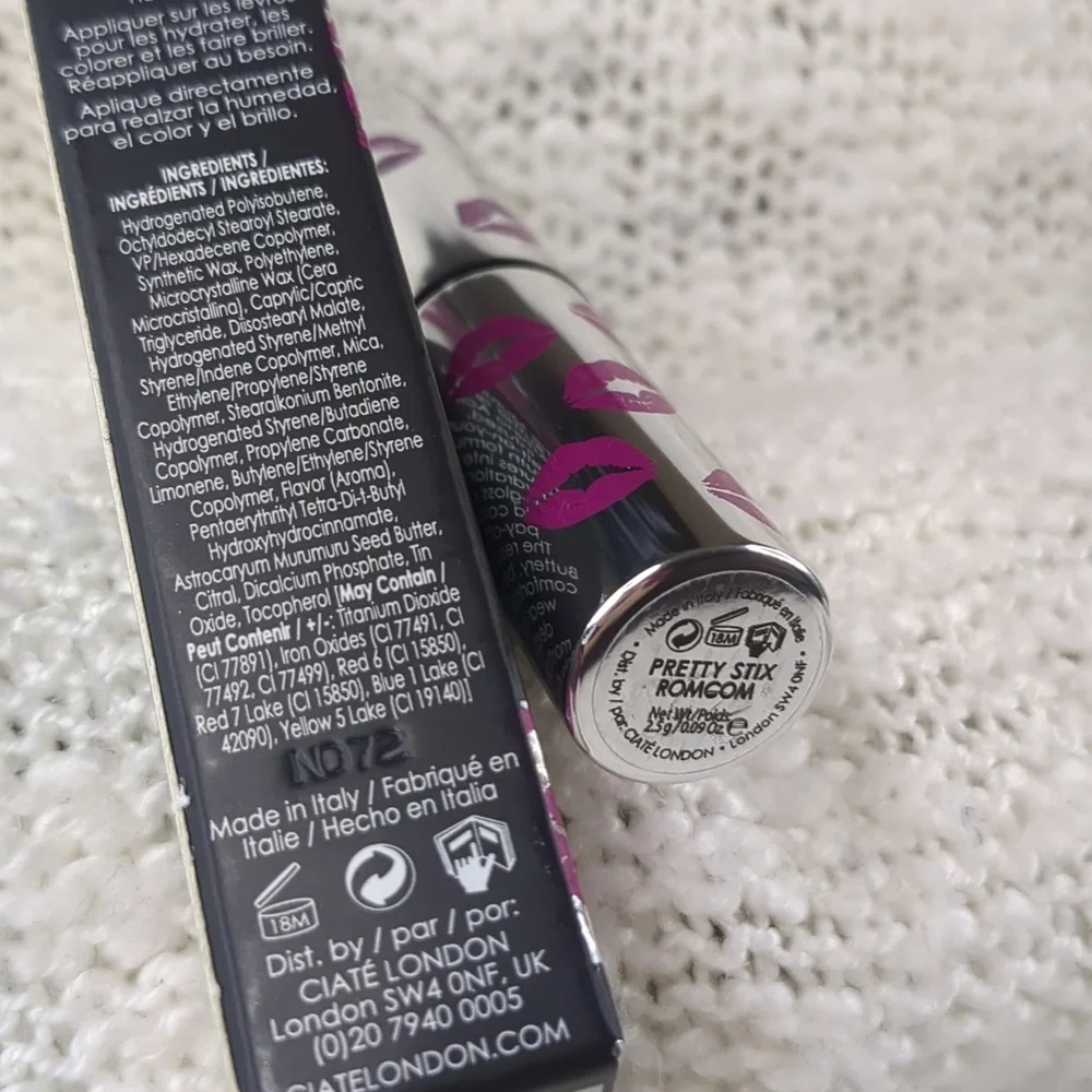 Ciaté London Pretty Stix Lipstick in ROMCOM, 2.5g/0.09oz